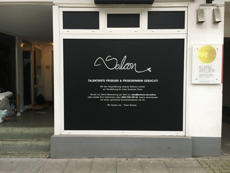 Schaufensterbeschriftung