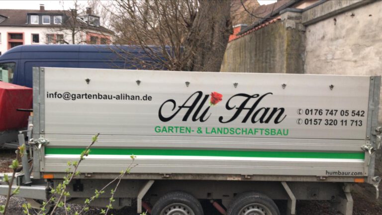 Anhänger Beschriftung