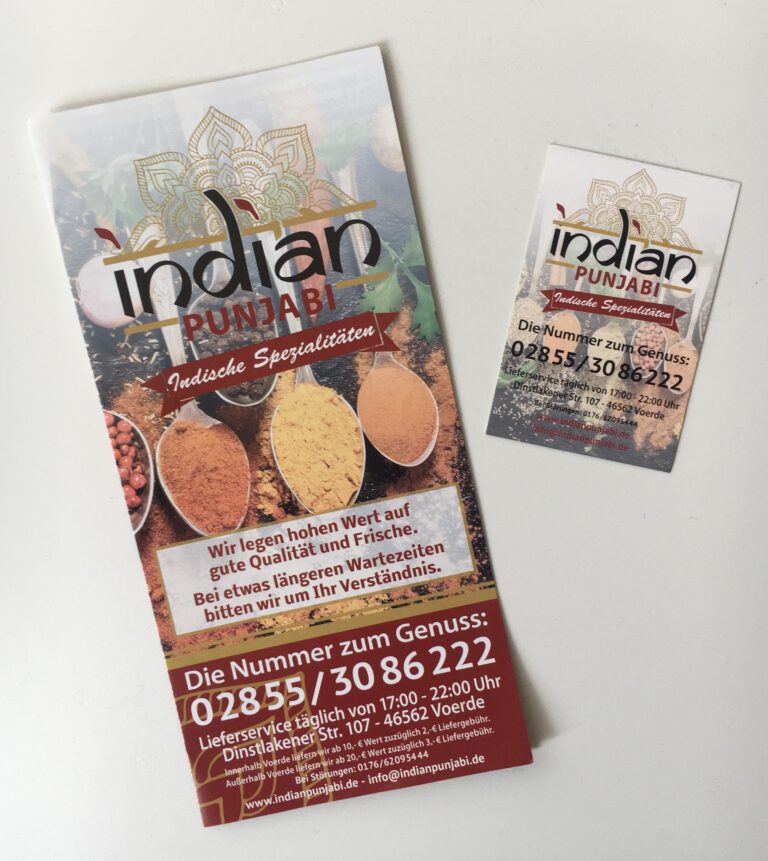 Speisekarte und VS Karte